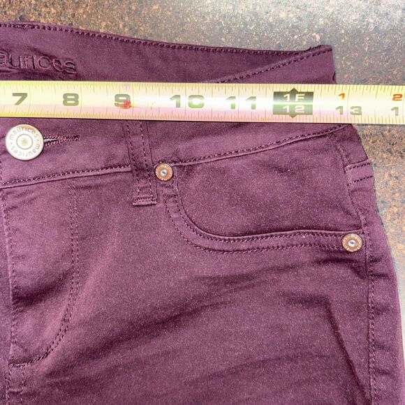 MAURICES Skinny Pants Mid Rise Casual Stretch Small Purple - Picture 10 of 10